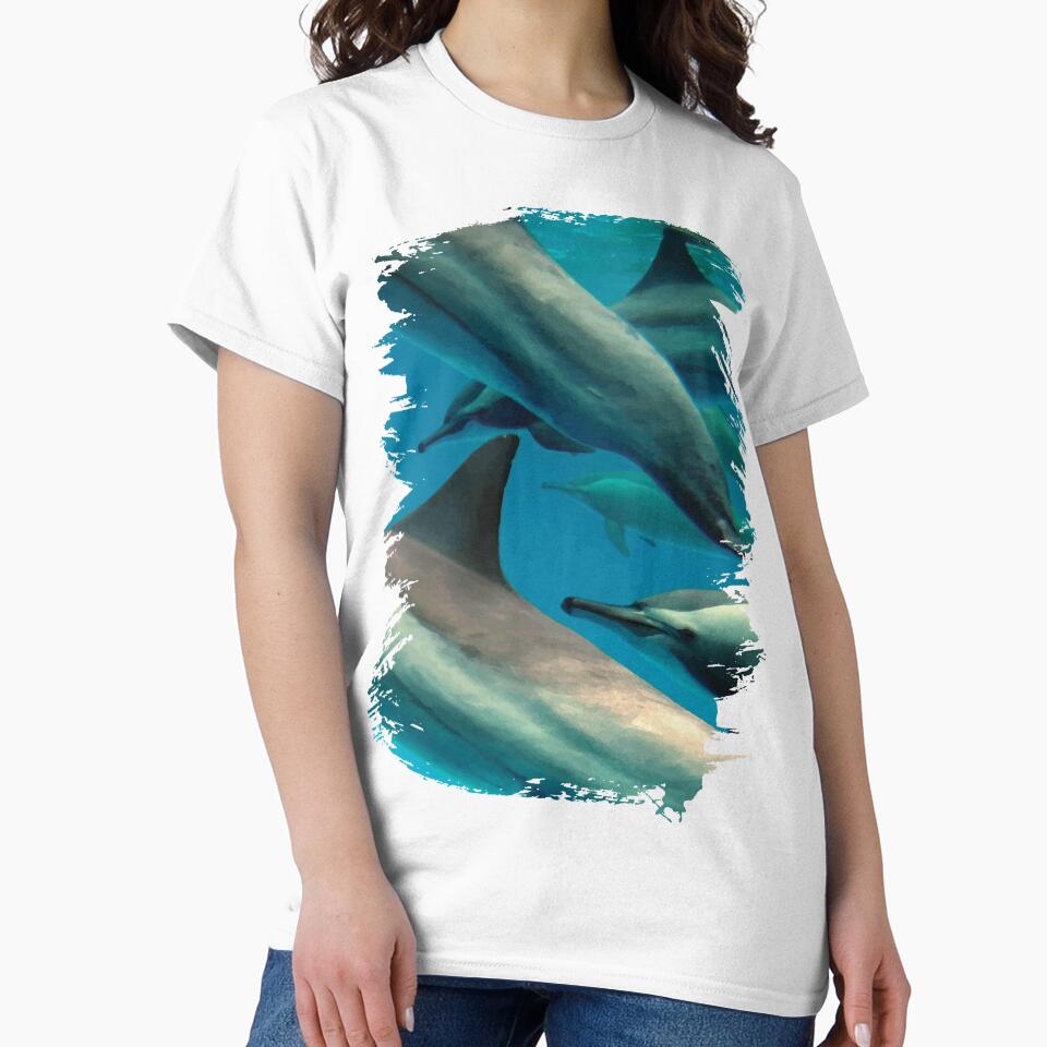 Underwater with a Pod of Dolphins by PlanetPrints