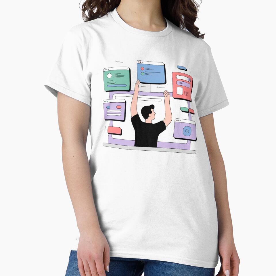 Man Building Online Store From 0 to Success Ecommerce Design by YounexxART