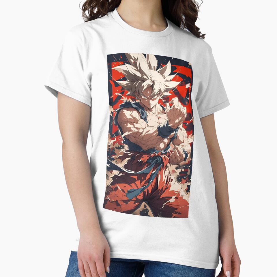 White Flame Battle Ascension – Anime Warrior Power Art by Dyan4 Unisex , , , Long Sleeve Tee