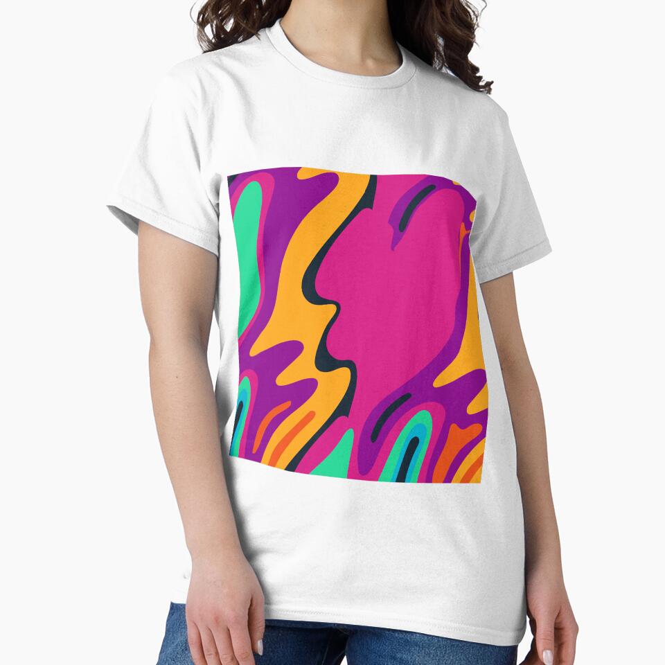 Print of Hand-Drawn Psychedelic Groovy Art - Retro Vibes Collection by Loubariss