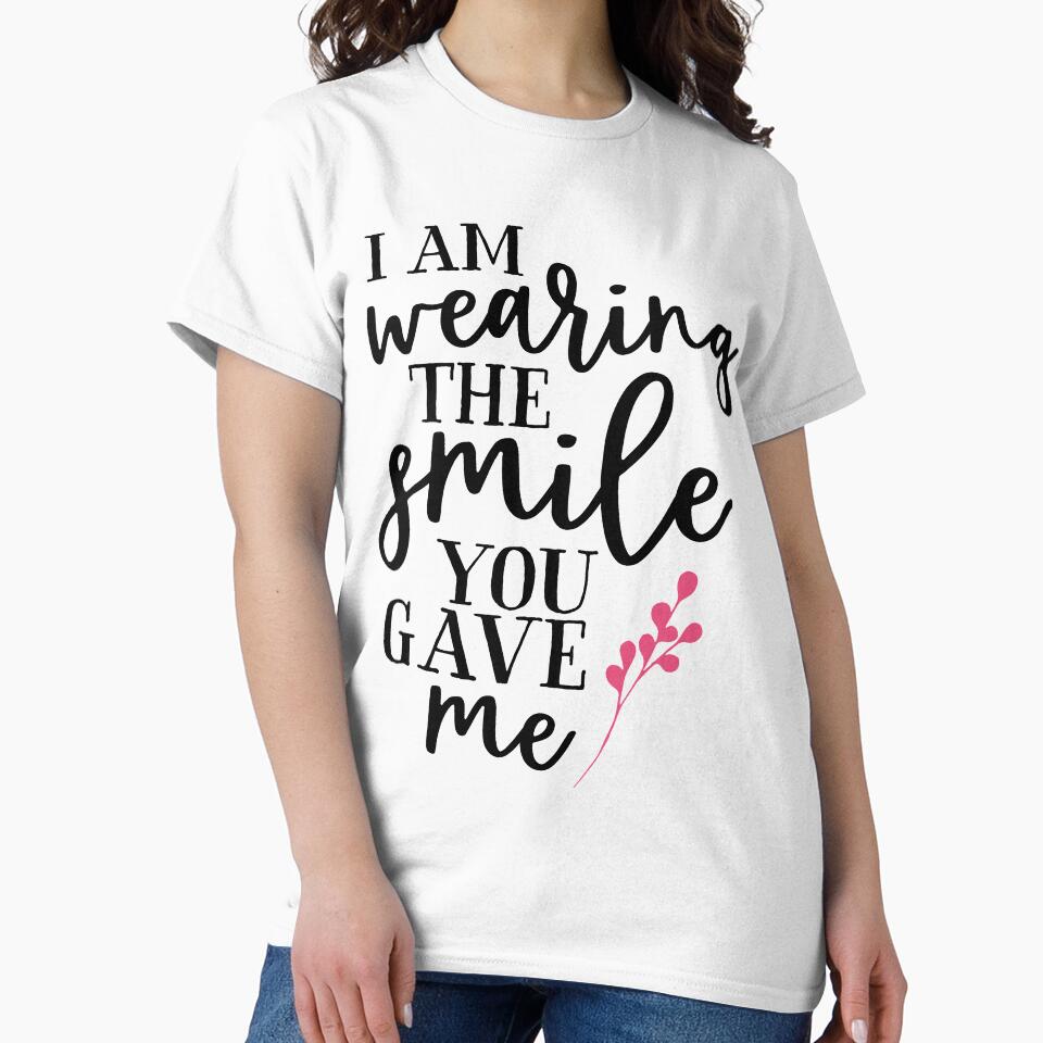 I Am Wearing The Smile, Gift Valentines Day Ideas, Sweet Gifts by coilsandglory
