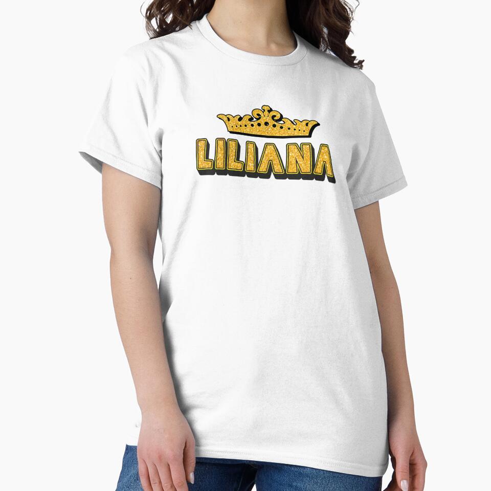 Liliana Personalized Funny Custom Name Crown Design by Watsonarts
