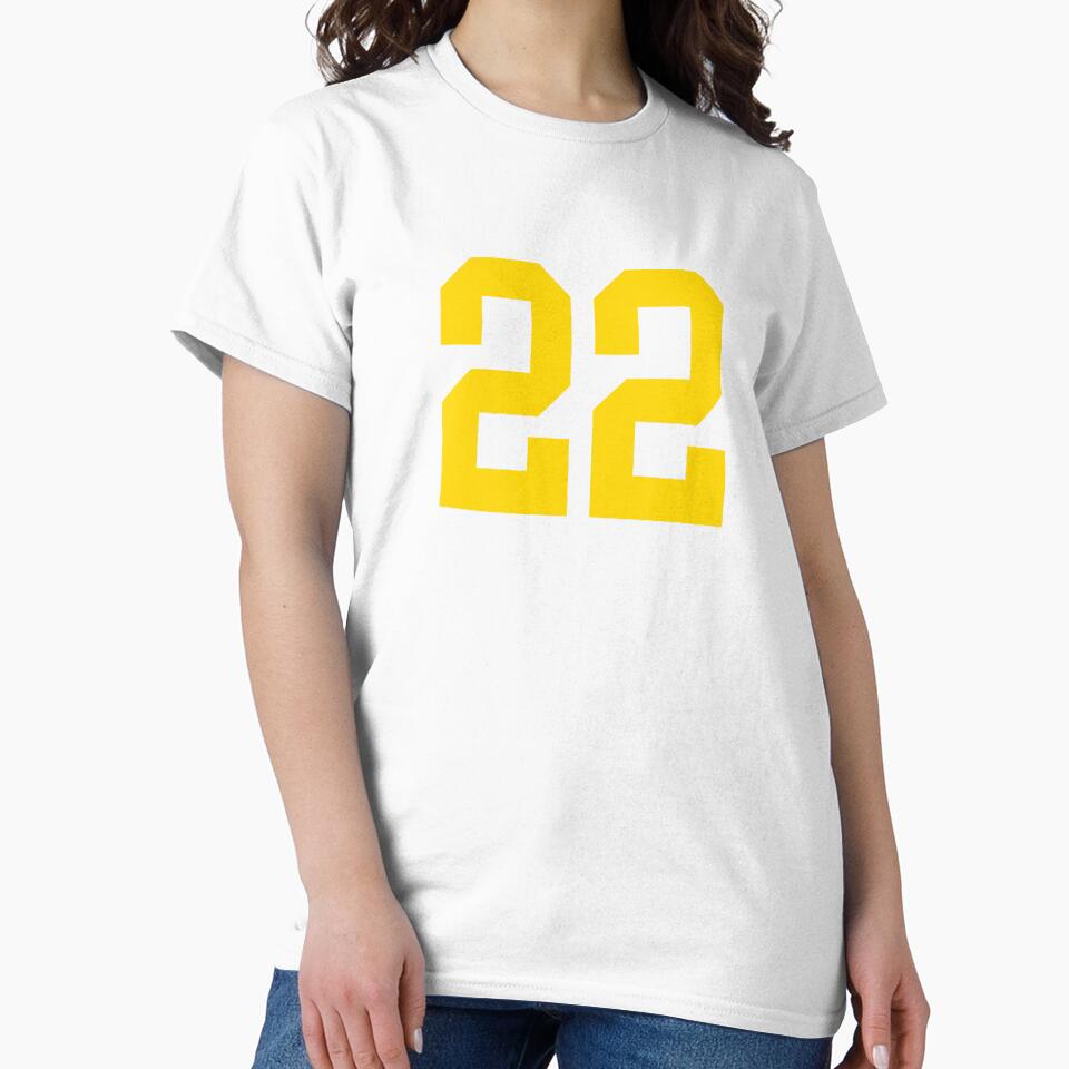 Bold Yellow Sports Number 22 by NECHSTORE