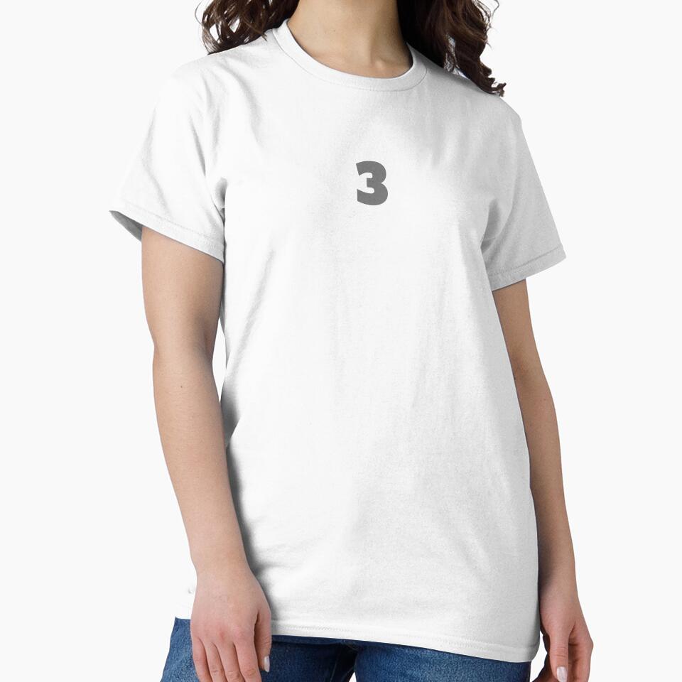 Minimalist Number 3 Graphic - Bold Lucky Three Digit Design by NeO² Studio