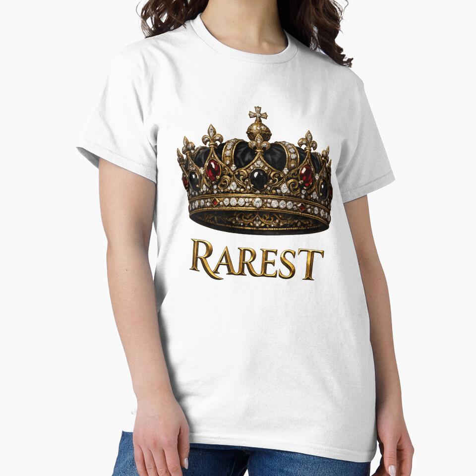 RAREST Crown – Luxury Renaissance Royal Gold Crown Art Print by Emoji Emblems