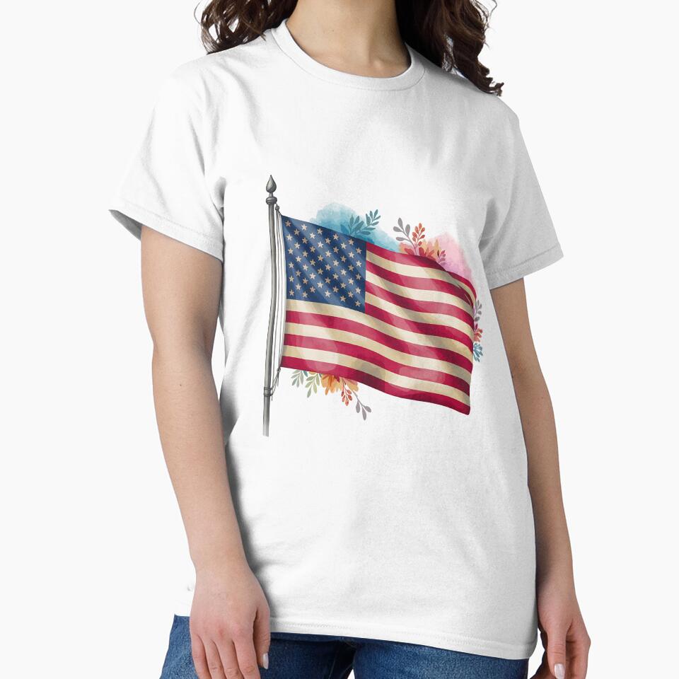 American Pride Flag – Stars and Stripes Artwork by artedigital99