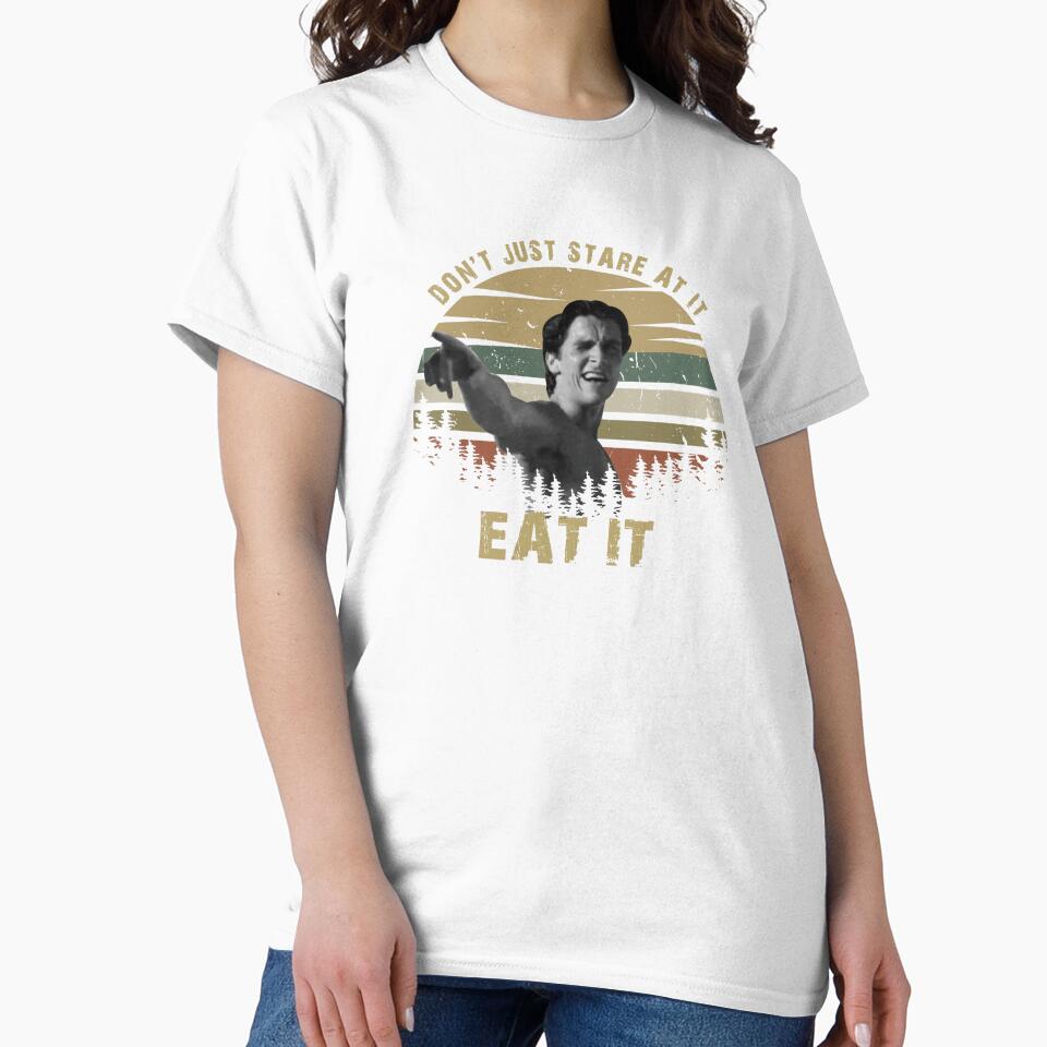 Don't Just Stare At It Eat It - Patrick Bateman American Psycho by Adenahilton
