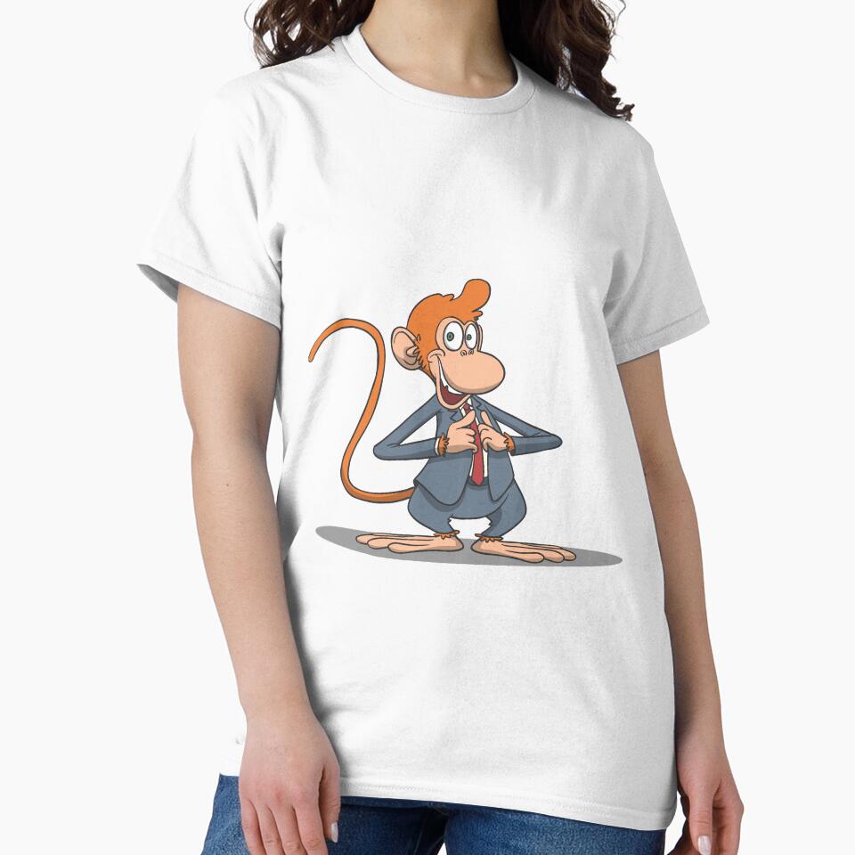 Funny monkey in a suit by Monkey Ful