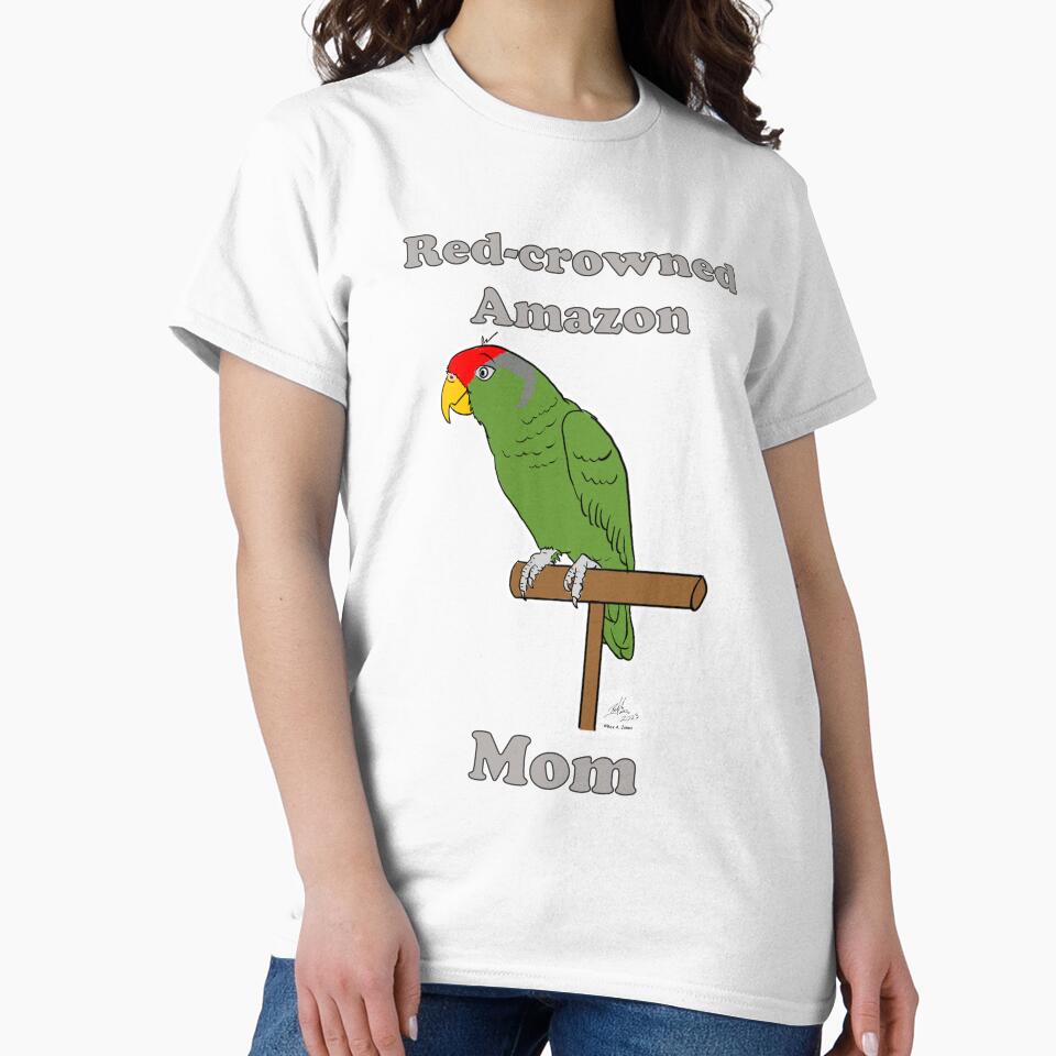 Red-crowned Amazon Mom - Oscar Jones by Laughing Parrot Studio
