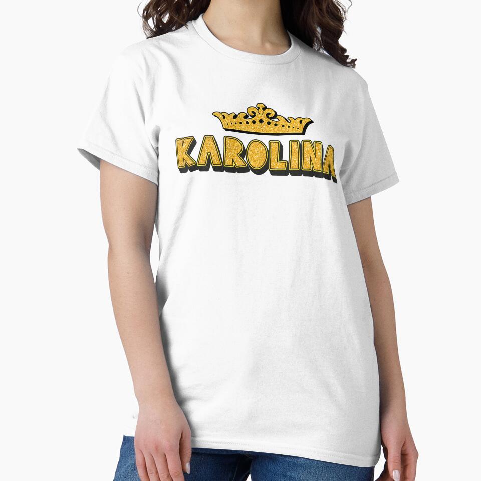 Karolina Personalized Funny Custom Name Crown Design by Watsonarts