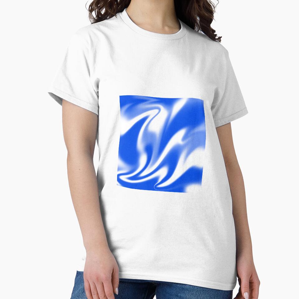 Blue and White liquid gradient by Pattrenonly
