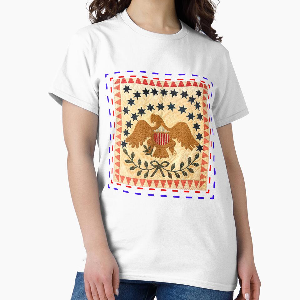 Eagle Patch Quilt 1837 by artistoutfitter
