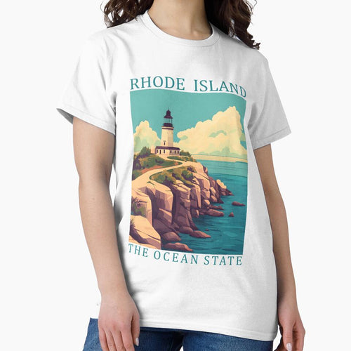 39 Rhode Island Travel Poster by Lucy Goosy Art