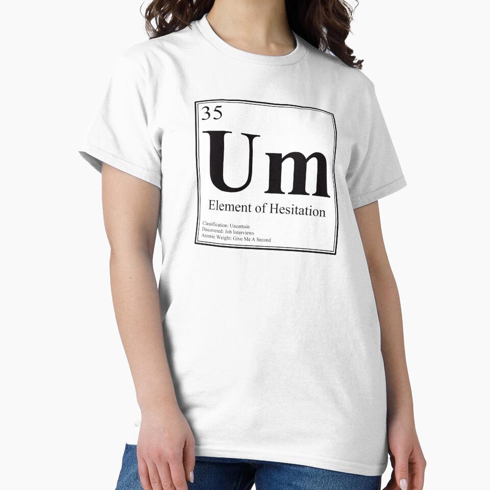 Um - Element of Hesitation - Funny Periodic Table Card by Estalon
