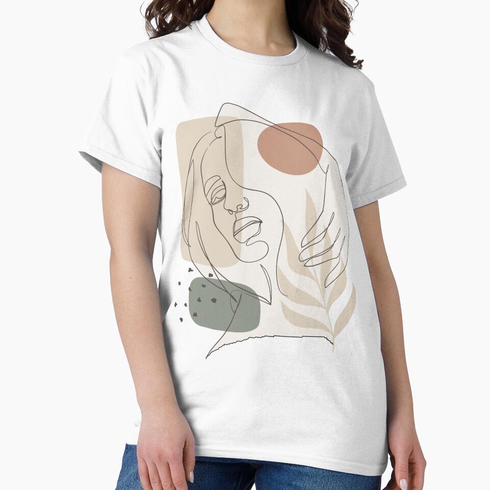 Floral Woman Face Outline by JustBeCoooool