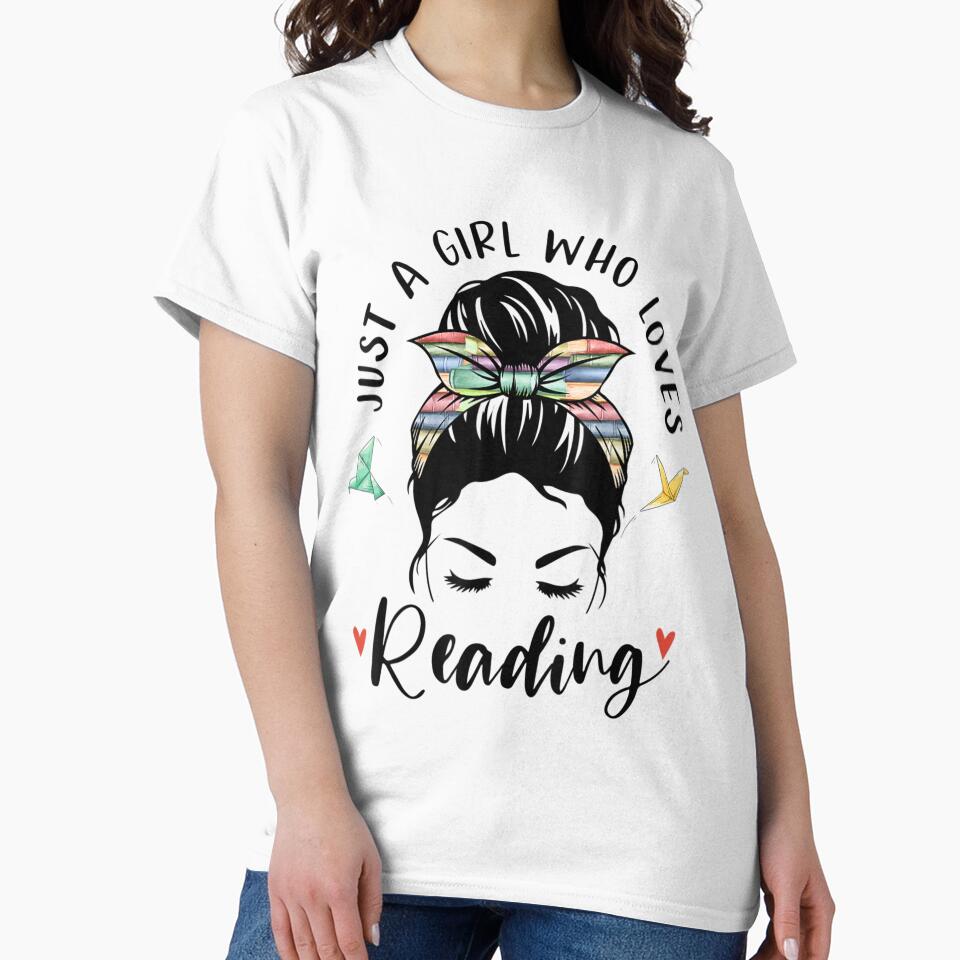 Just A Girl Who Loves Reading Hair Bun For Book Lover by wickeddecent