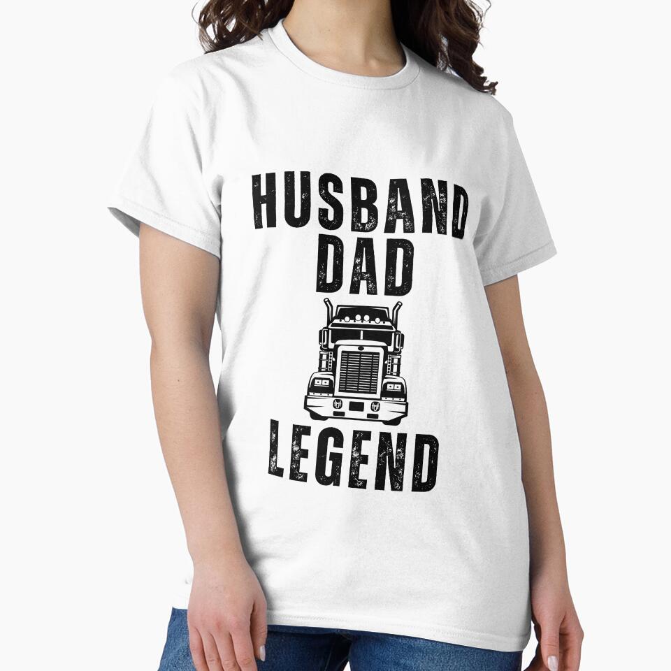 husband dad trucker legend funny by IHRArt