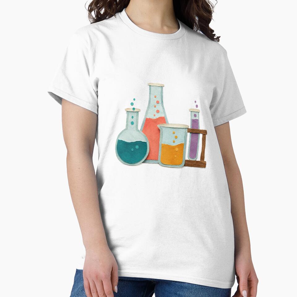 Chemistry Lab Glassware Flasks and Test Tubes by eignvalue