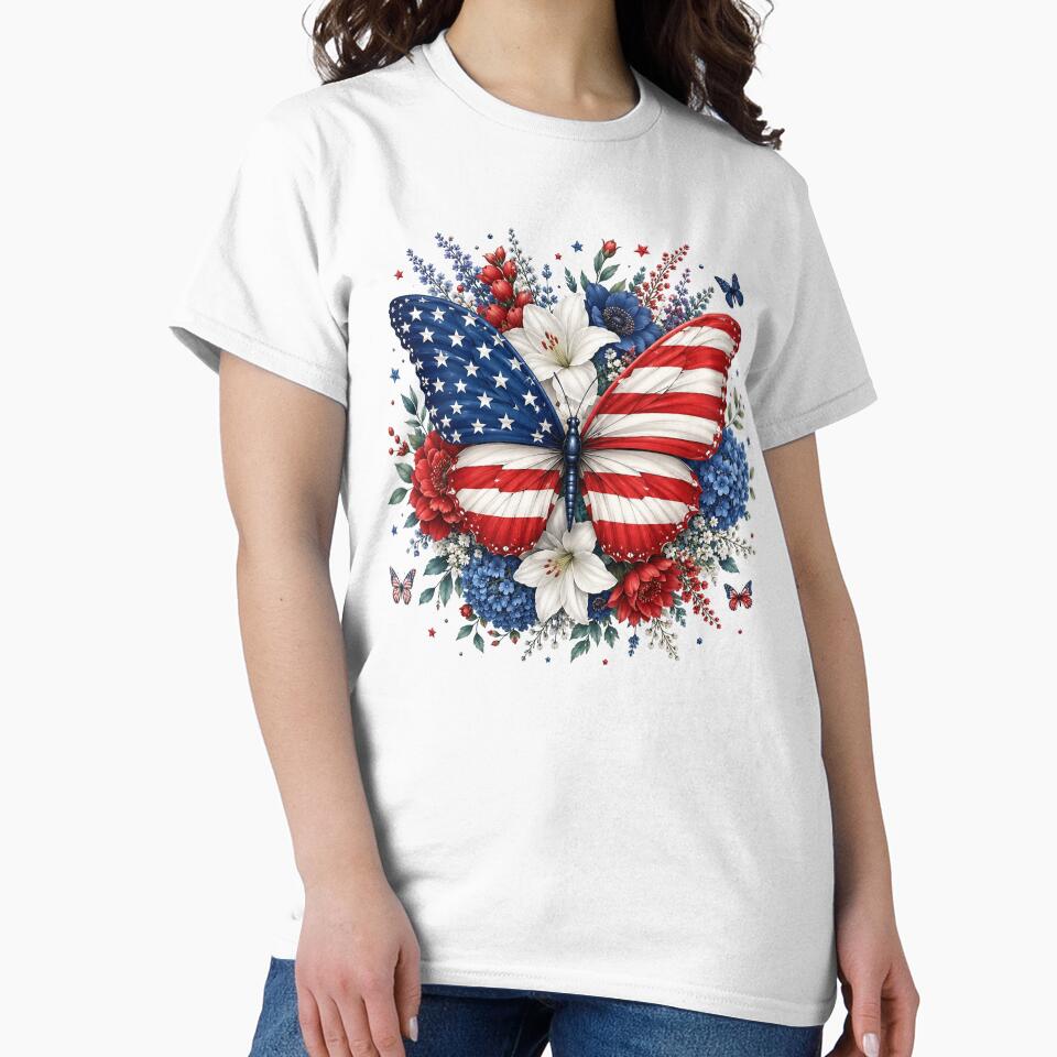 American Flag Butterfly by PetalGarden