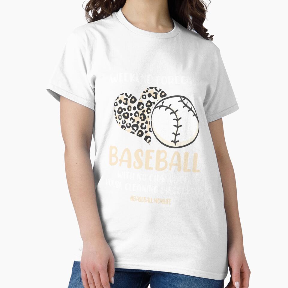 Weekend Forecast Baseball Mom Son Sports Lover Family Party Gift by TMelonShop