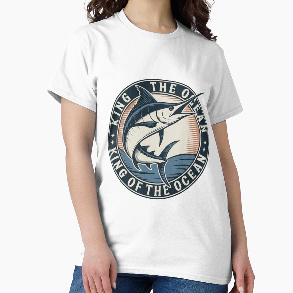 Marlin King of the Ocean - Sport Fishing Design by FusiTink