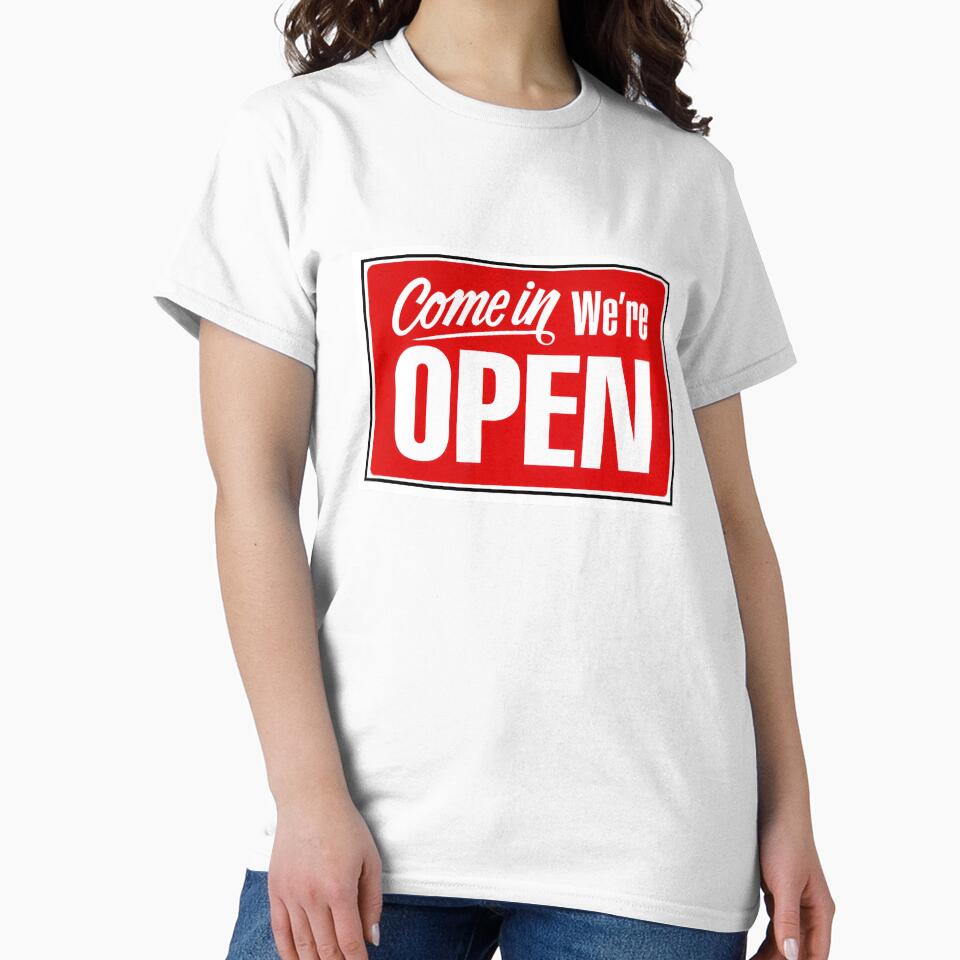 We're Open, Sign, Shop, Business, Red Signage, Open Sign by AASparksDesigns