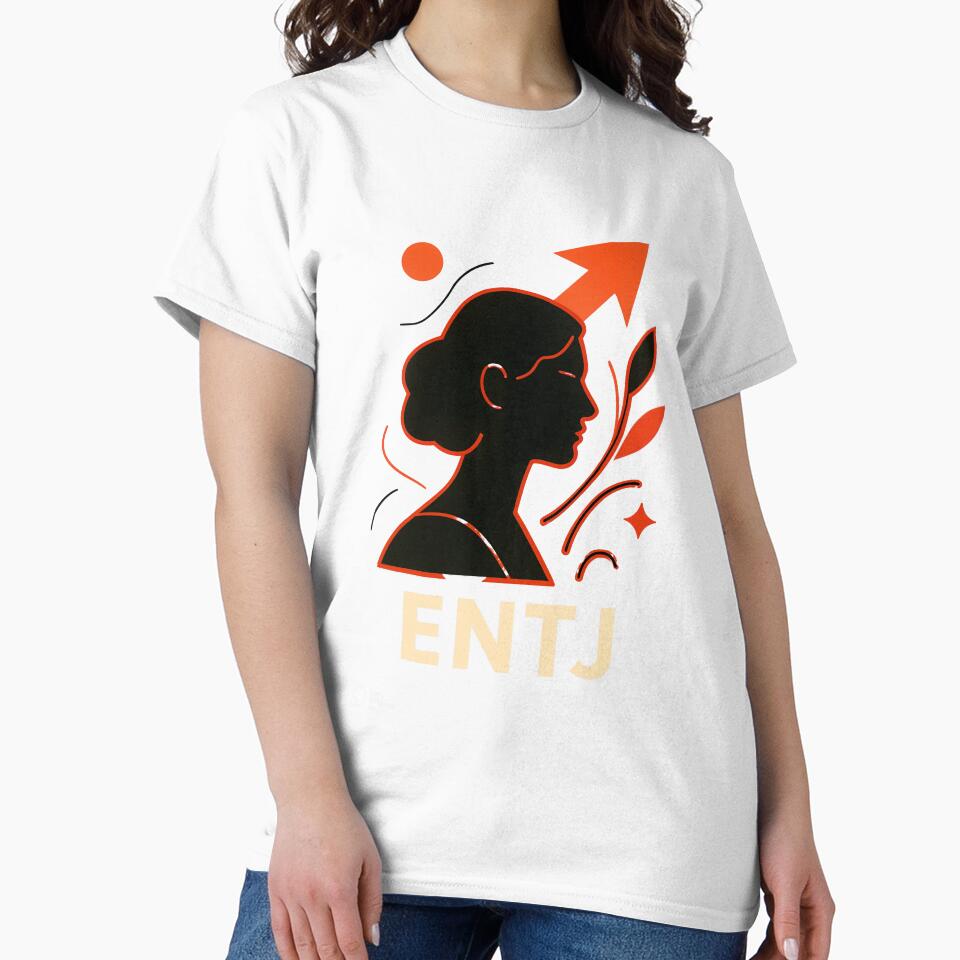 ENTJ Personality Abstract Art – MBTI Design (Center Print) by W-Rm Unisex , , , Long Sleeve Tee