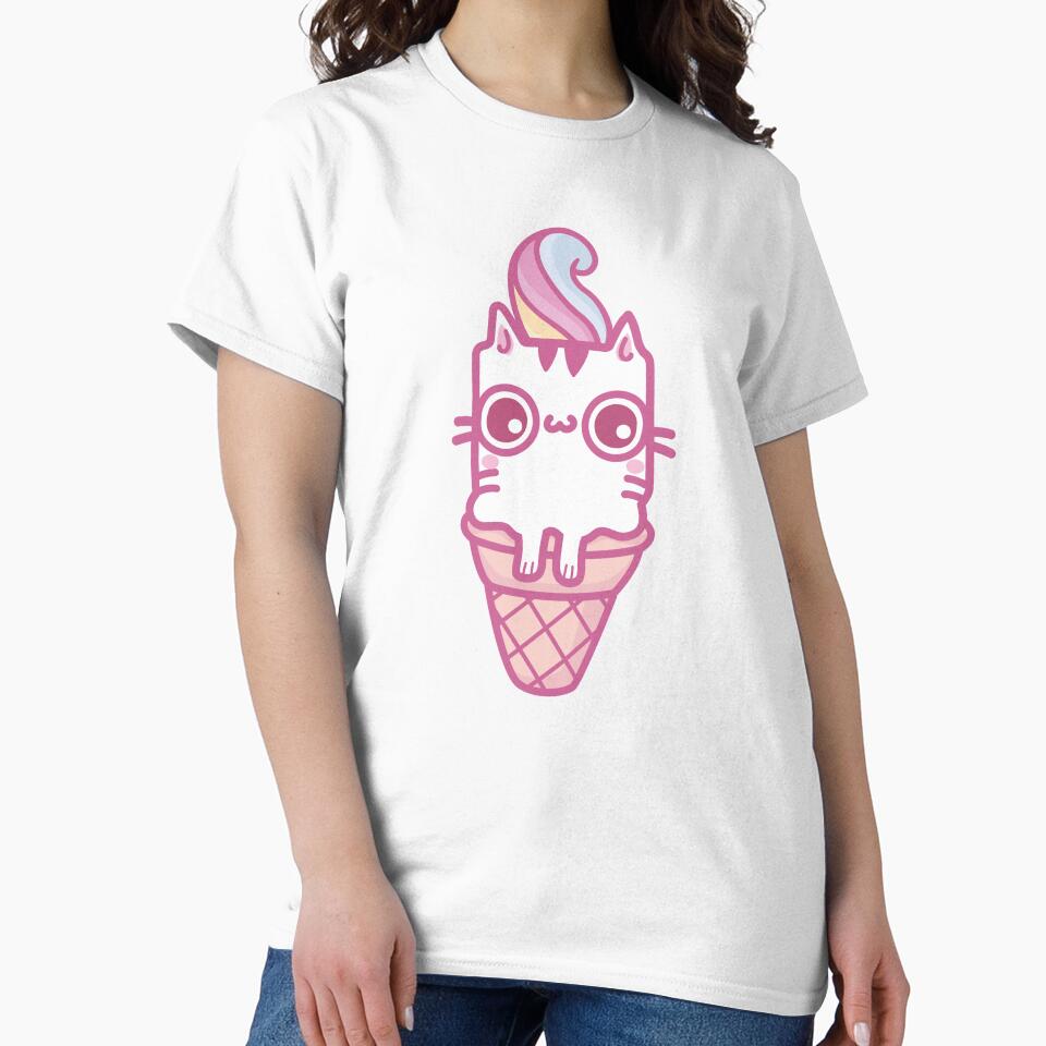 Funny Kawaii Cat by corotosguay Unisex , , , Long Sleeve Tee