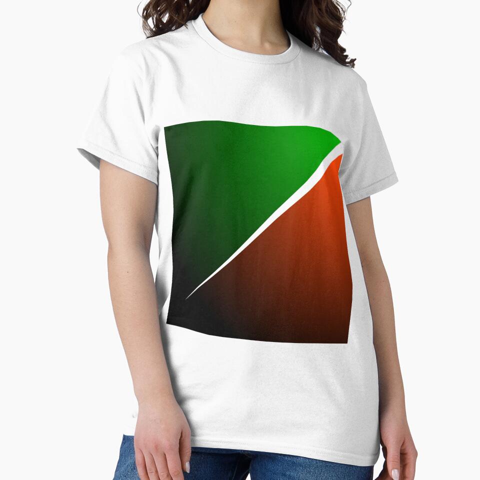 Orange and green gradient- India flag gradient by Vibrantstroke