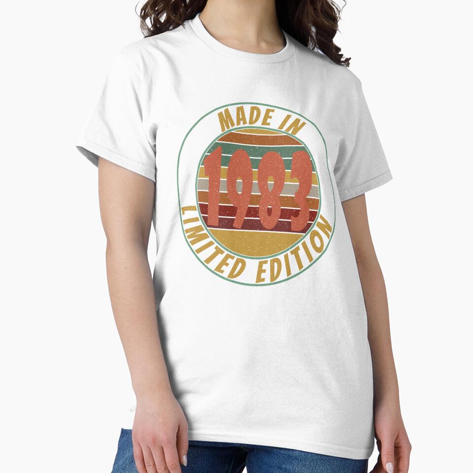 Made In 1983 Limited Edition Retro Vintage by Qudkin