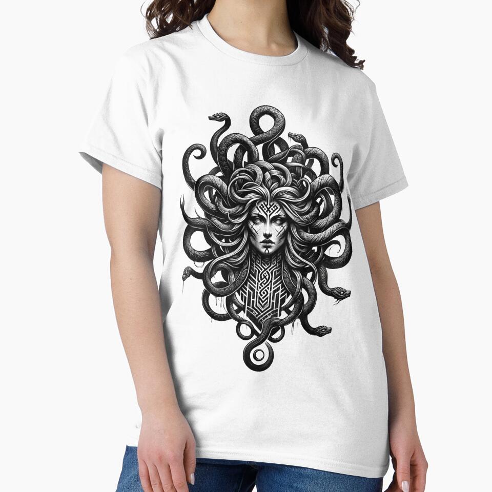 Valhalla Medusa Tattoo Design by AdisKucius