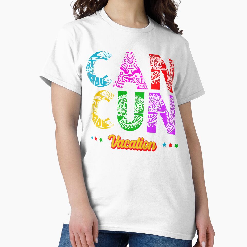Cancun Mexico Group Vacation Adventure Matching Typography by Nzgiftsandmore