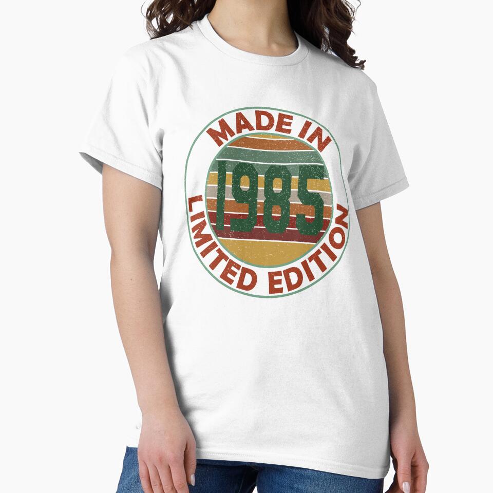 Made In 1985 Limited Edition Retro Vintage by Qudkin