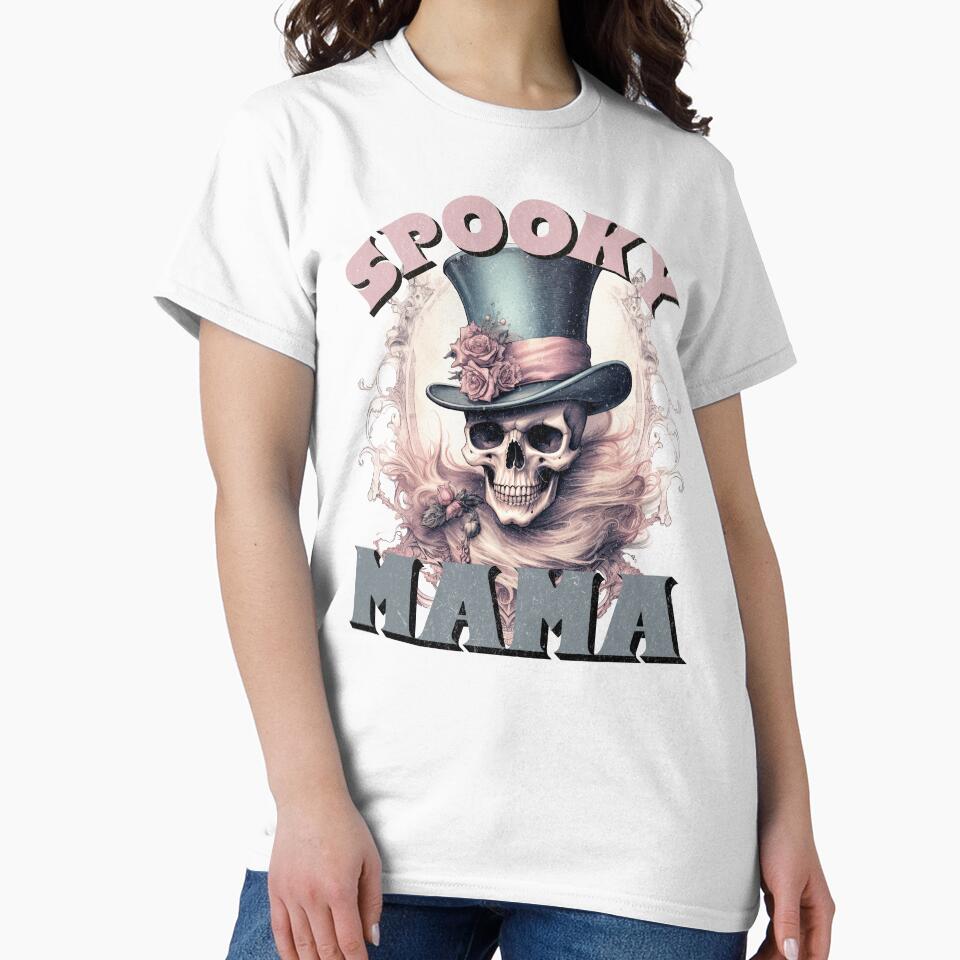 Mom Halloween Shirt Spooky Mama T-Shirt by Alterock Designs