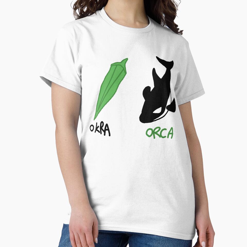 Okra and Orca by dinosaursforall