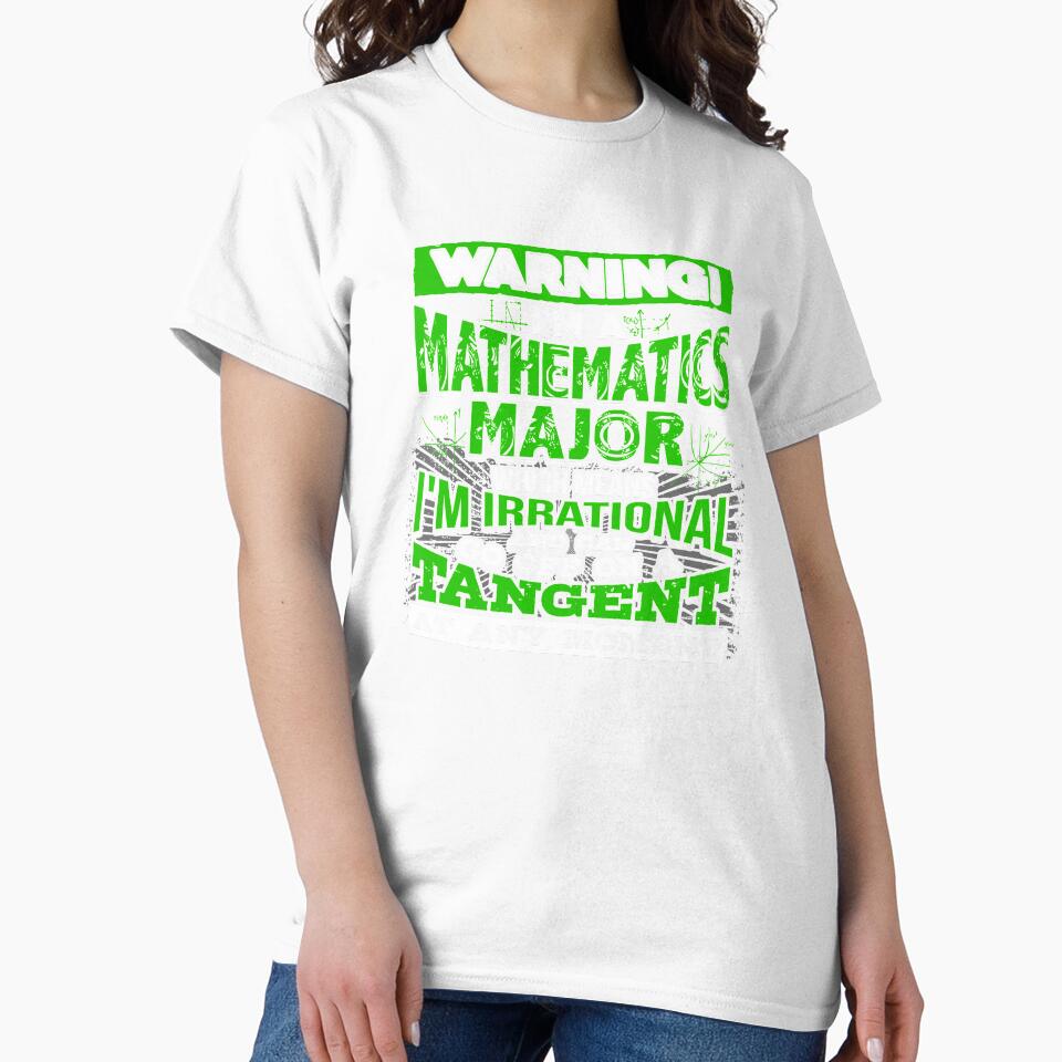 Funny Mathematics Major Apparel | Warning I'm Irrational by highparkoutlet