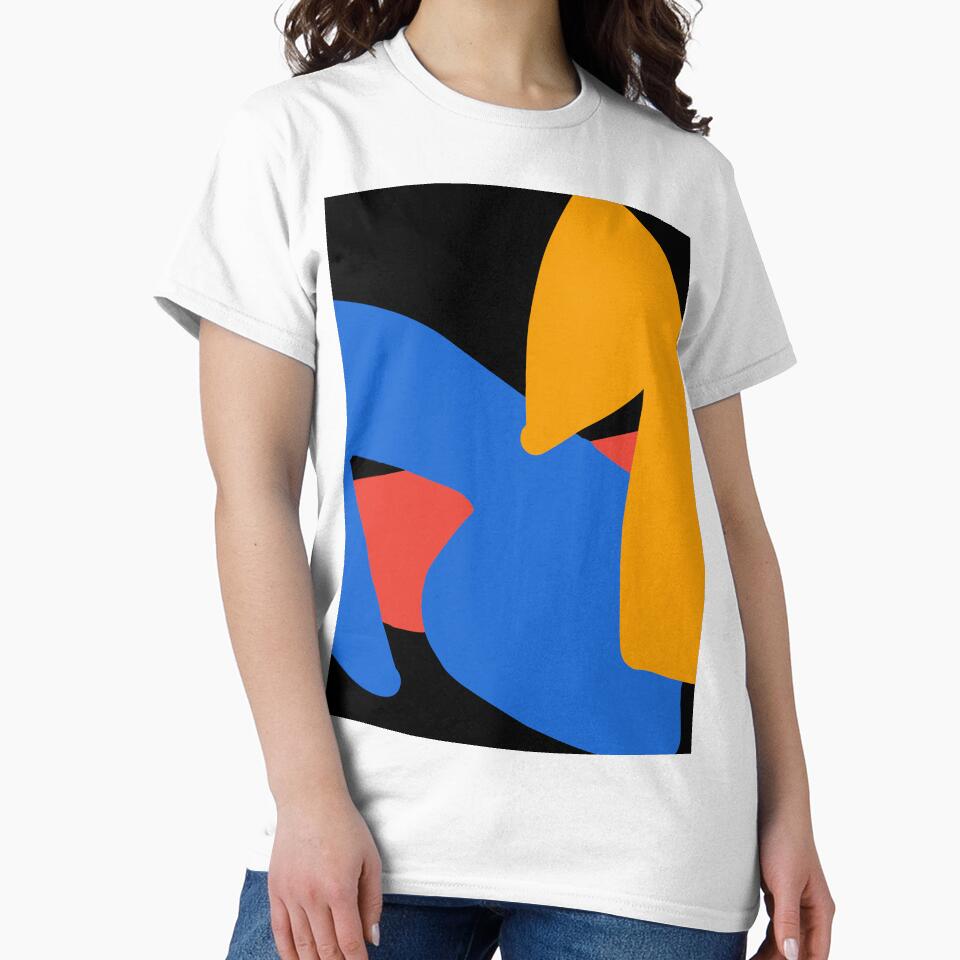 Hand-Drawn Red Yellow Blue Abstract Art by HydeZero