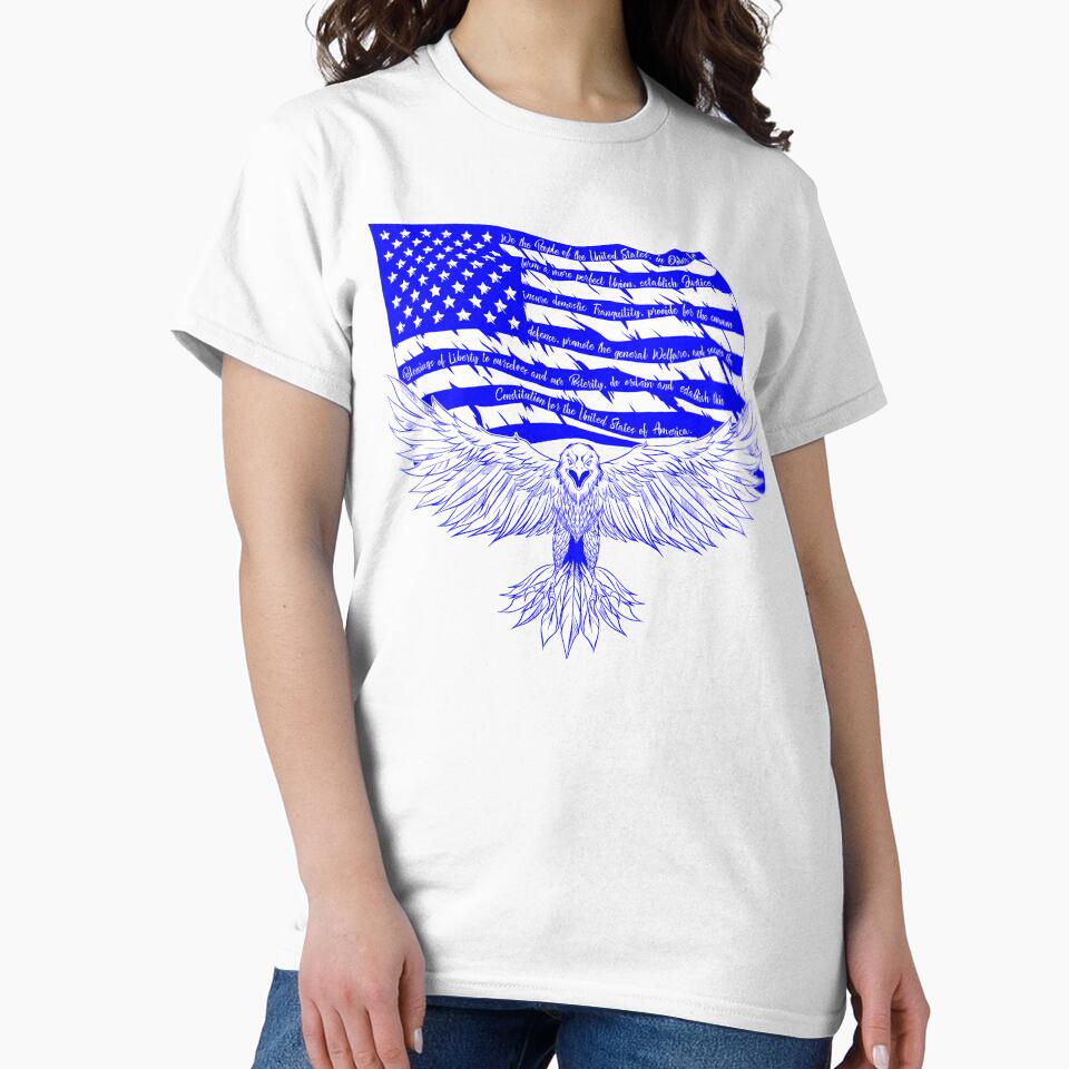 Blue US Flag Eagle by LimeStorm