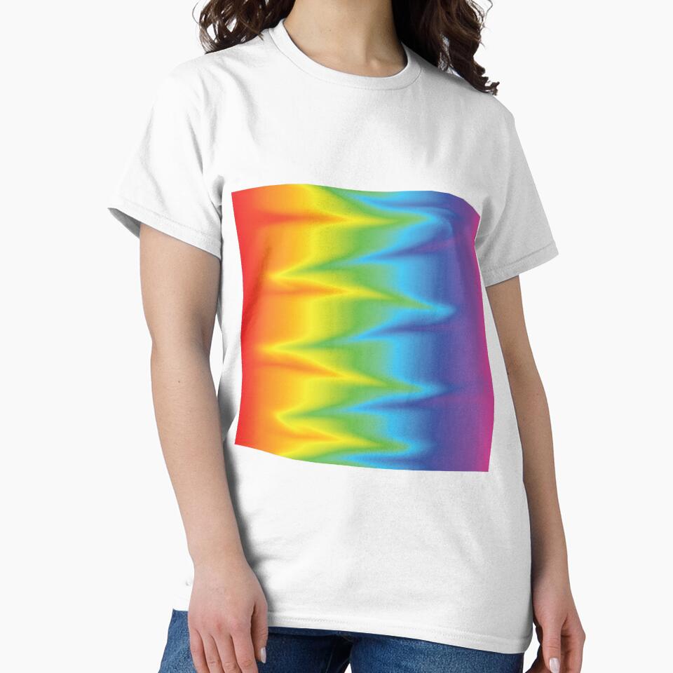 Rainbow Gradient Zig Zag by KPoppy Art