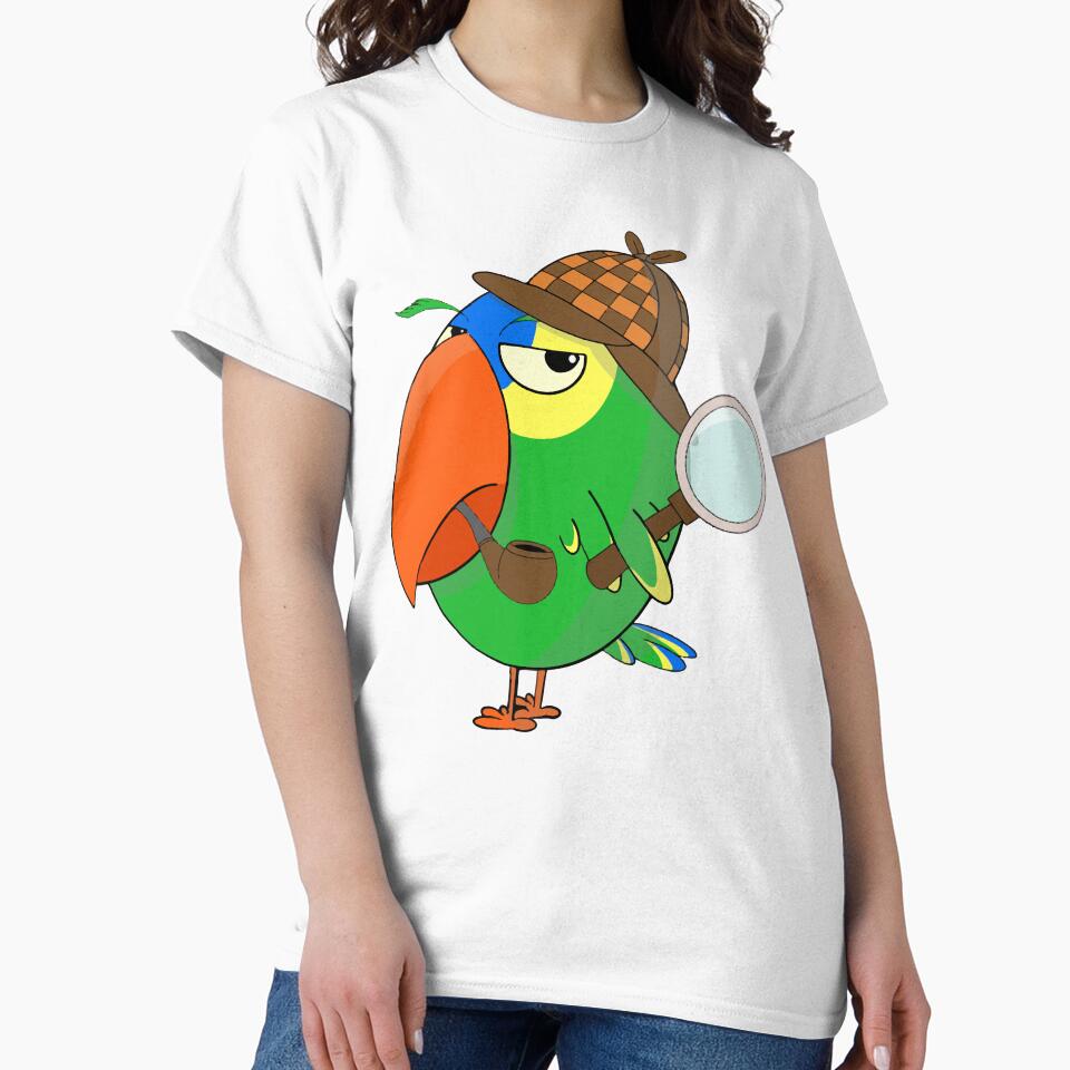 Funny Sherlock Holmes Amazon Parrot by YoshiArtDesign