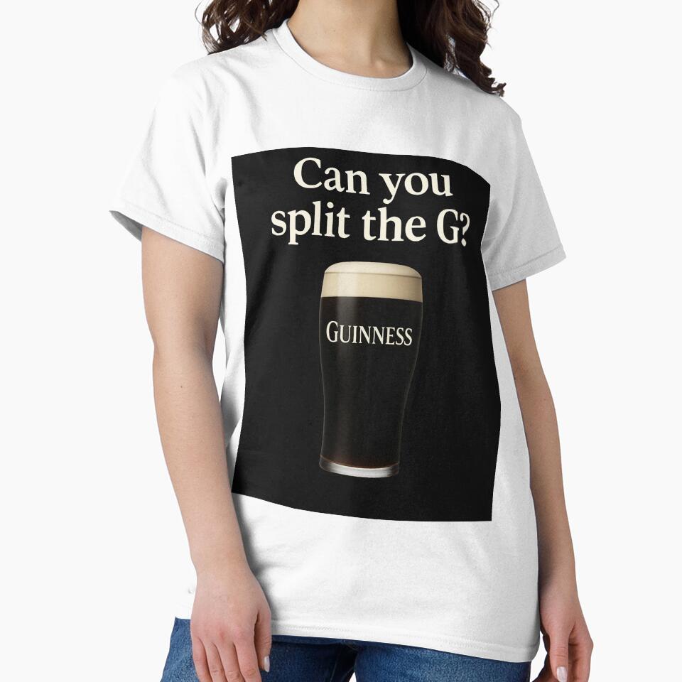 Can You Split the G? Guinness Pint Design by ViralByDesign Unisex , , , Long Sleeve Tee