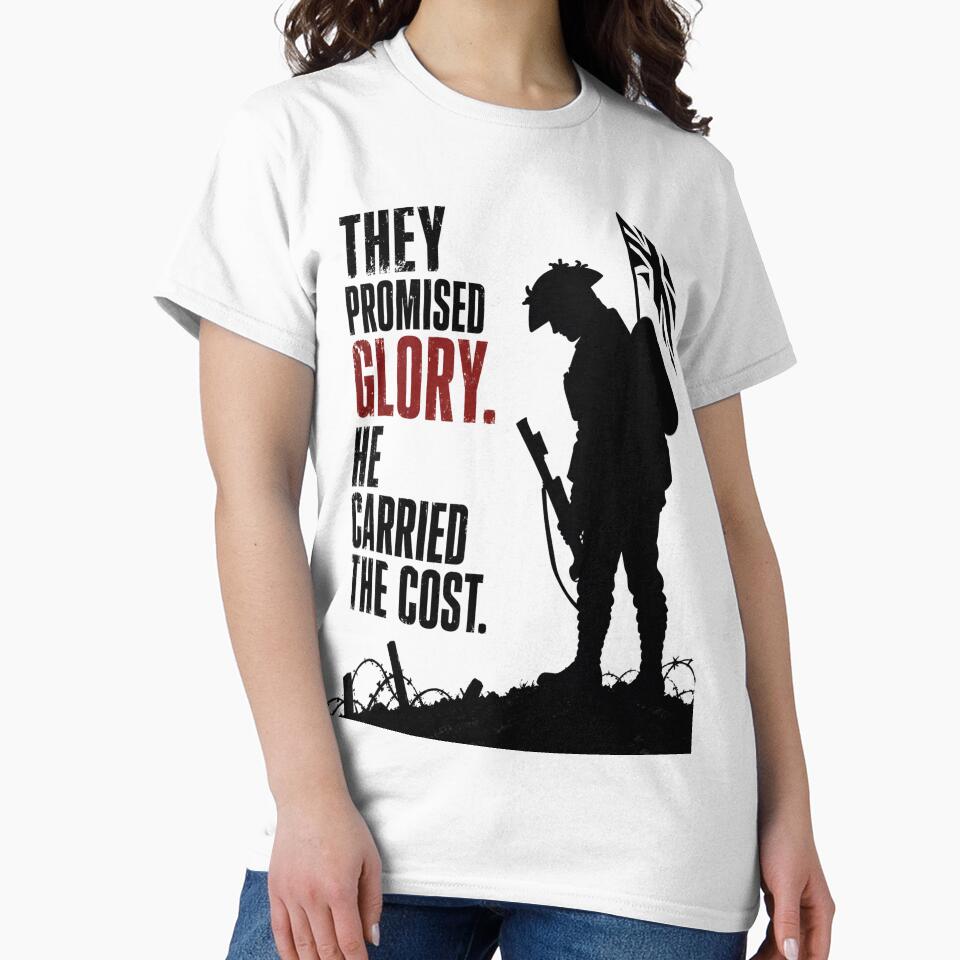 They Promised Glory - British Military Anti-War Statement Design by Wee Red Dog
