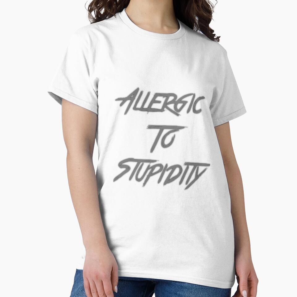 Allergic to Stupidity by girishf Unisex , , , Long Sleeve Tee