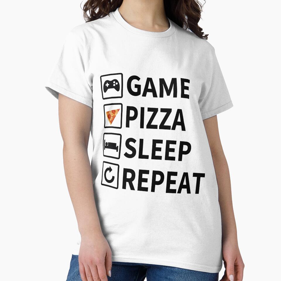 Livelihood for her joystick pizza slice sleep repeat by zackup