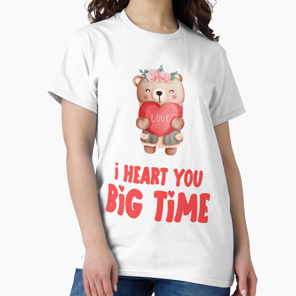 I heart you big time, Valentine for Girlfriend or Boyfriend by Sunnyhova