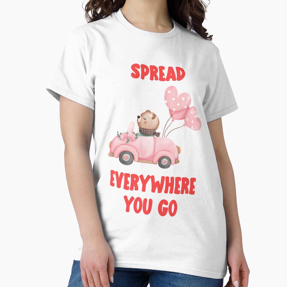 Spread love everywhere you go, Valentine for Girlfriend or Boyfriend by Sunnyhova