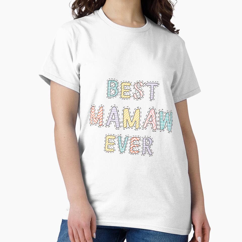 Best Mamaw Ever - Mamaw Personalized Name - Custom Girls Name by Crafted Lovies