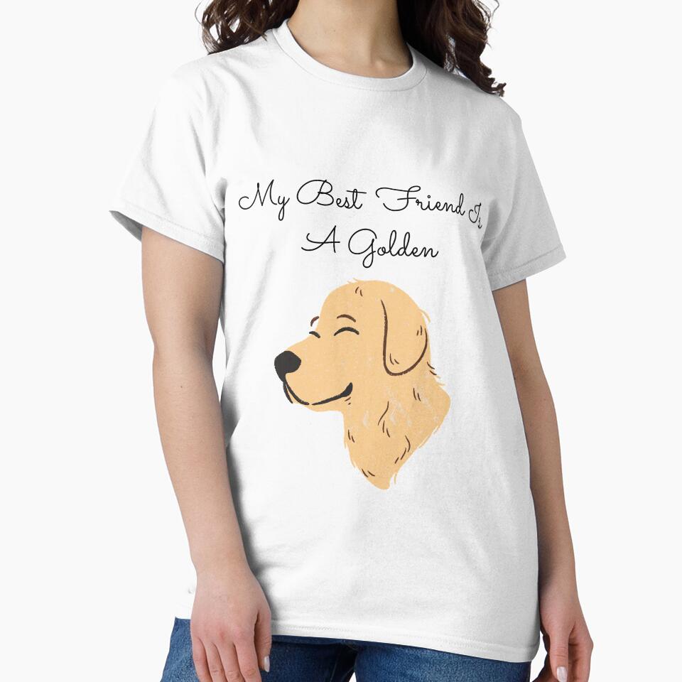 Best Friend Golden Retriever by One Pine Designs