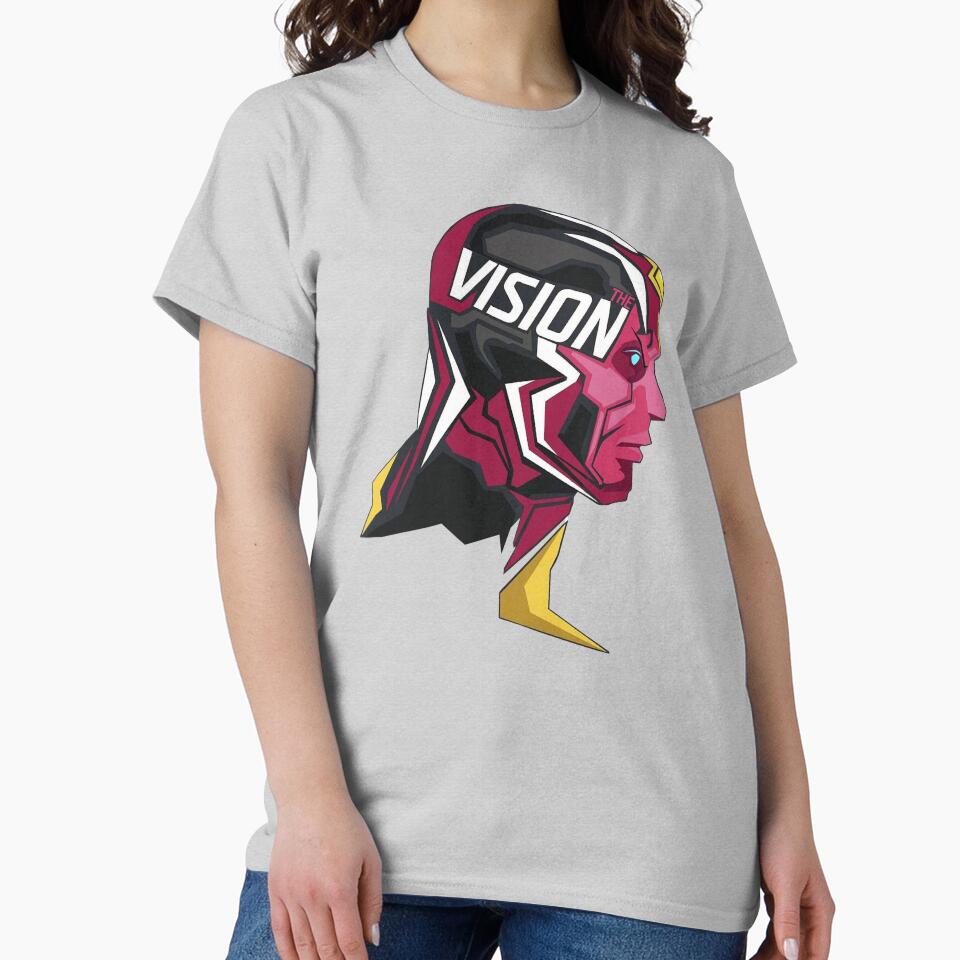 Retro The Vision T-Shirt Design PNG | Superhero Vector Graphic Clipart by Creatby7030
