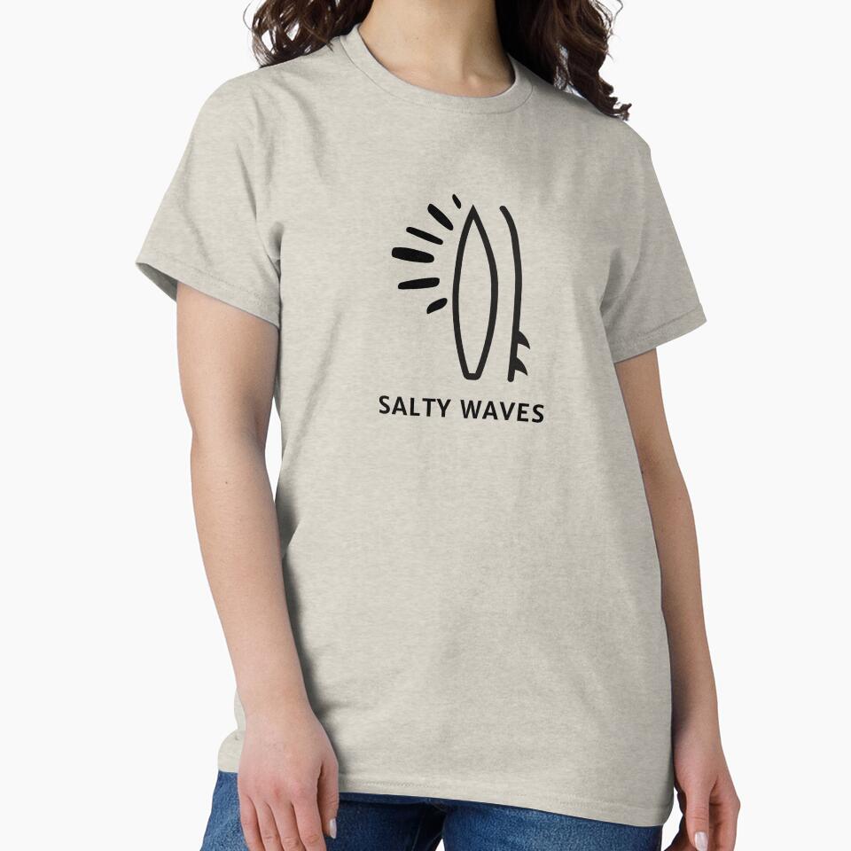 Cool surfing logo minimal by Sleek Sketch Studio Unisex , , , Long Sleeve Tee